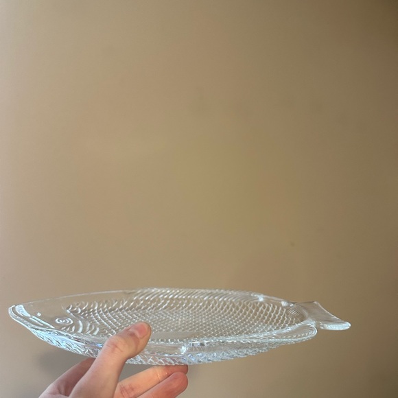 Vintage Anchor Hocking Fish Glass Serving Platter - Picture 2 of 2